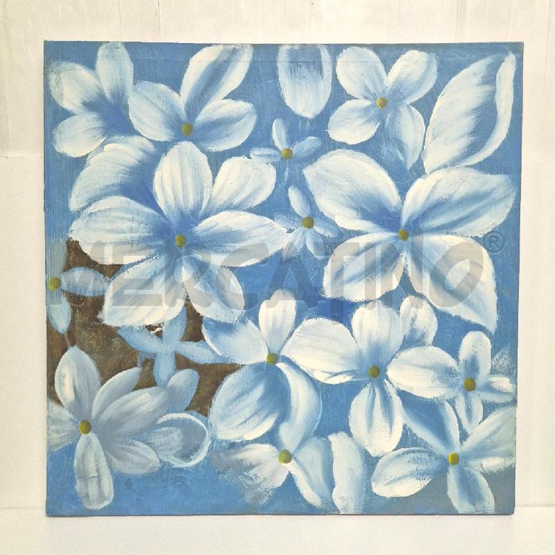 QUADRO AZZ MARGHERITE BIANCHE DIPINTO | Mercatino dell'Usato Cervia 1
