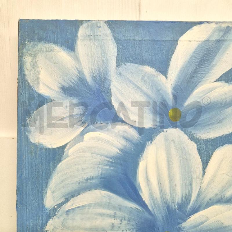 QUADRO AZZ MARGHERITE BIANCHE DIPINTO | Mercatino dell'Usato Cervia 2