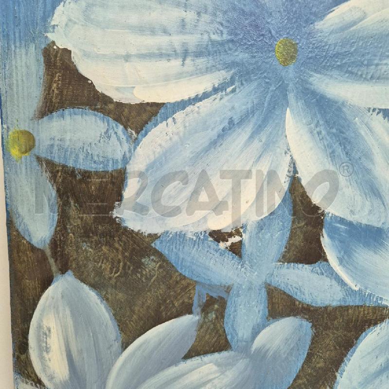 QUADRO AZZ MARGHERITE BIANCHE DIPINTO | Mercatino dell'Usato Cervia 3
