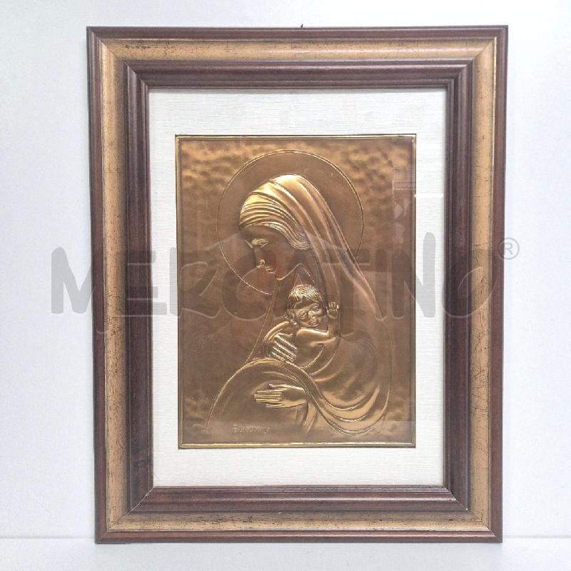 QUADRO BERTAGNA LAMINA MADONNA CON BAMBINO  | Mercatino dell'Usato Cervia 1