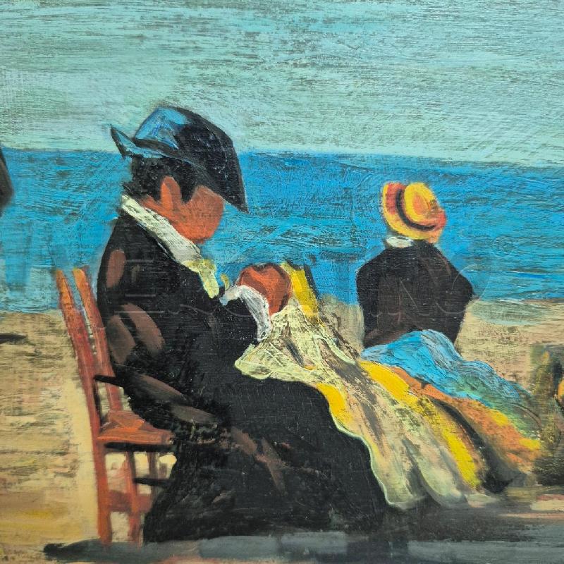 QUADRO DONNE VESTITE IN SPIAGGIA | Mercatino dell'Usato Cervia 2