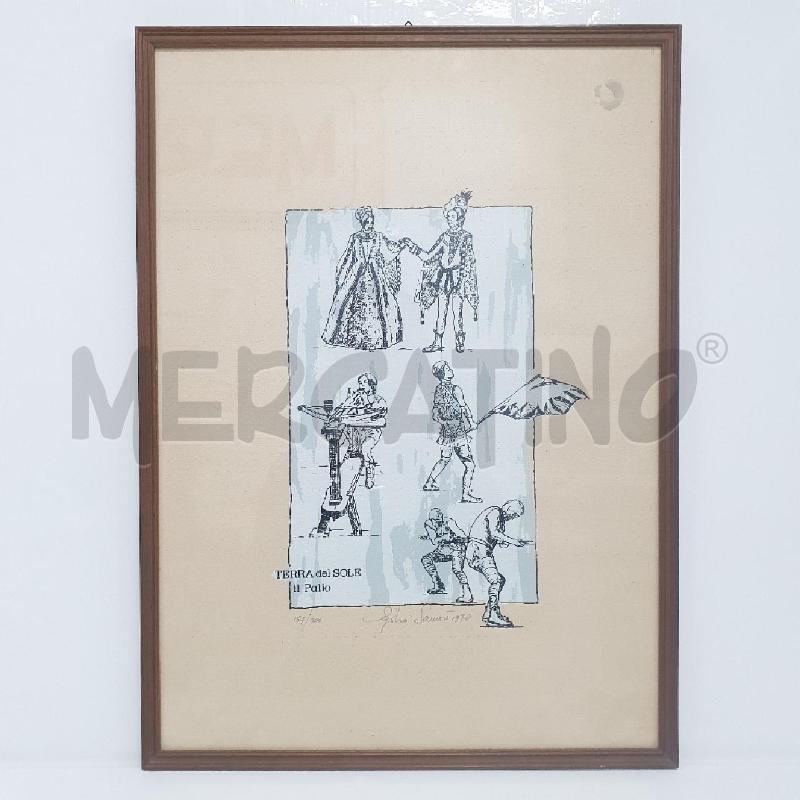 QUADRO EGIDIO SAMORÌ TERRA DEL SOLE IL PALIO | Mercatino dell'Usato Cervia 1
