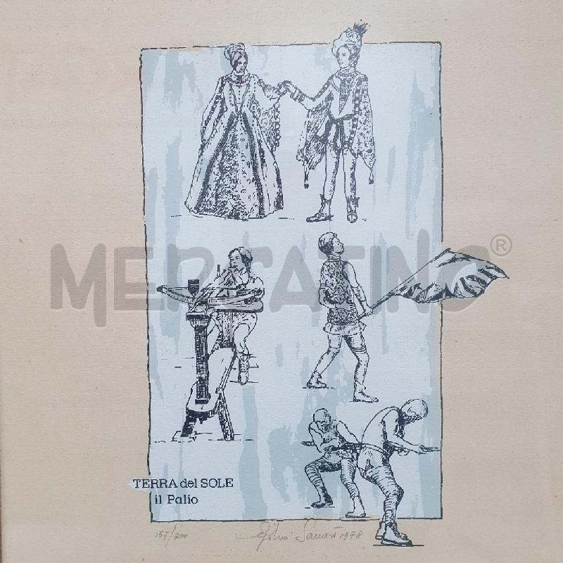 QUADRO EGIDIO SAMORÌ TERRA DEL SOLE IL PALIO | Mercatino dell'Usato Cervia 2