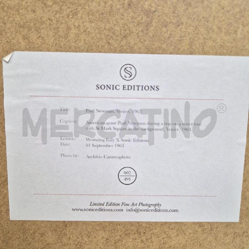 QUADRO FOTO ARCHIVIO CAMERAPHOTO NUMERATO SONIC EDITIONS  | Mercatino dell'Usato Cervia 5