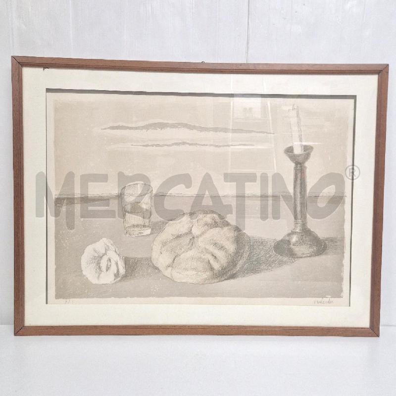 QUADRO FRANCESCO VERLICCHI CARBONCINO NATURA MORTA | Mercatino dell'Usato Cervia 1