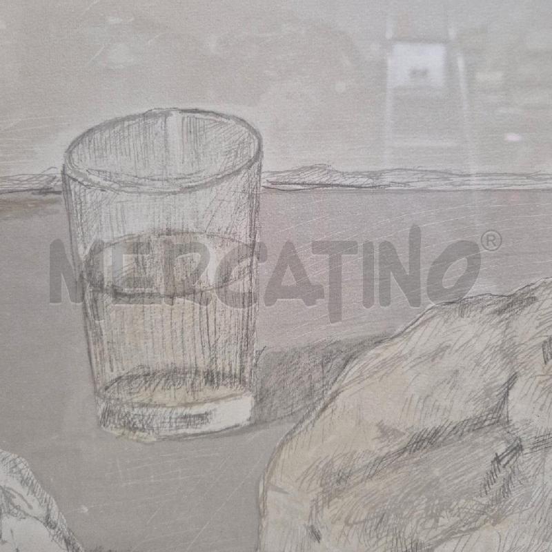 QUADRO FRANCESCO VERLICCHI CARBONCINO NATURA MORTA | Mercatino dell'Usato Cervia 2