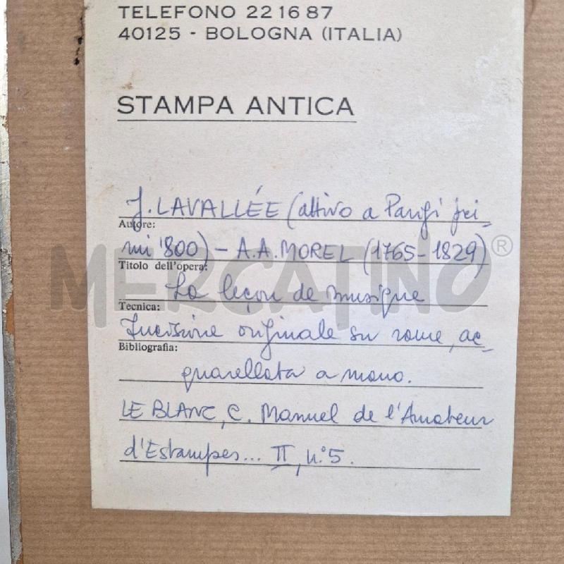 QUADRO INCISIONE SU RAME LAVALEE | Mercatino dell'Usato Cervia 5