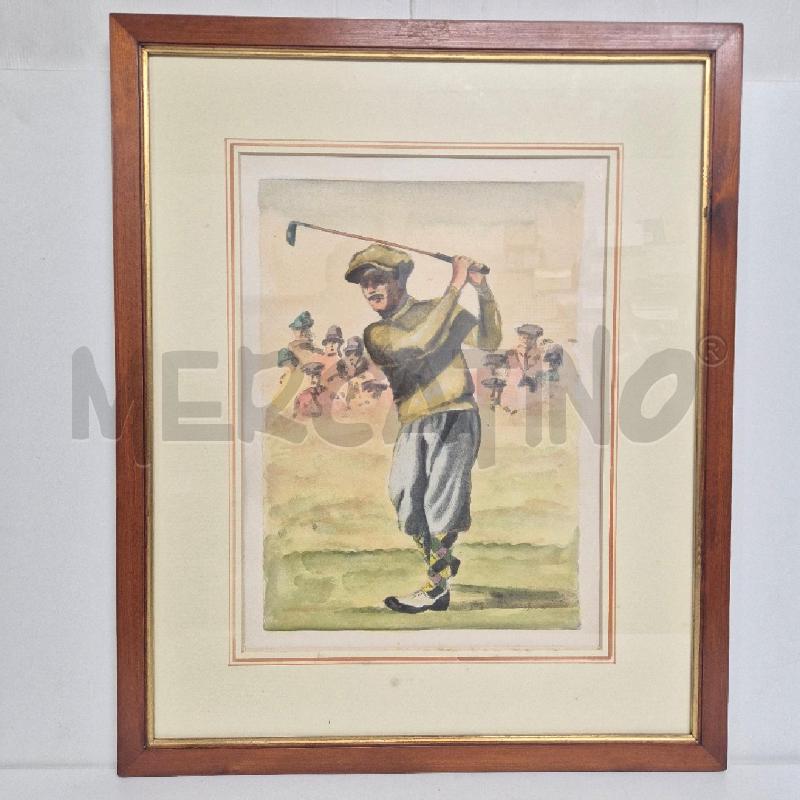 QUADRO INGLESE GIOCATORE DI GOLF | Mercatino dell'Usato Cervia 1