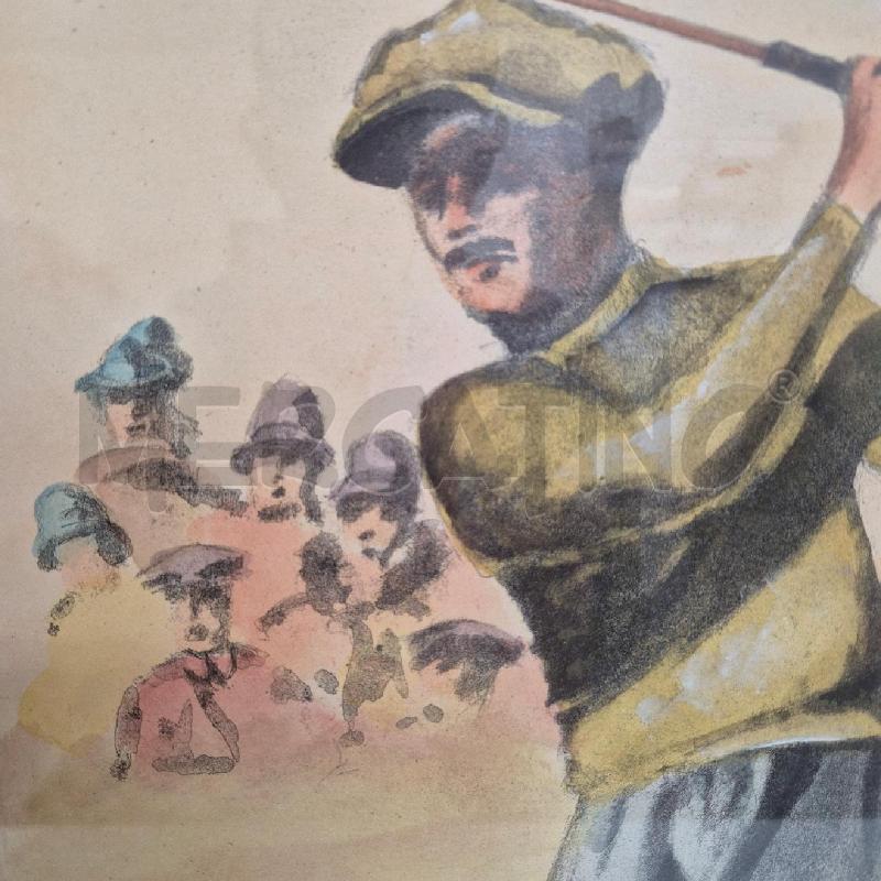 QUADRO INGLESE GIOCATORE DI GOLF | Mercatino dell'Usato Cervia 2