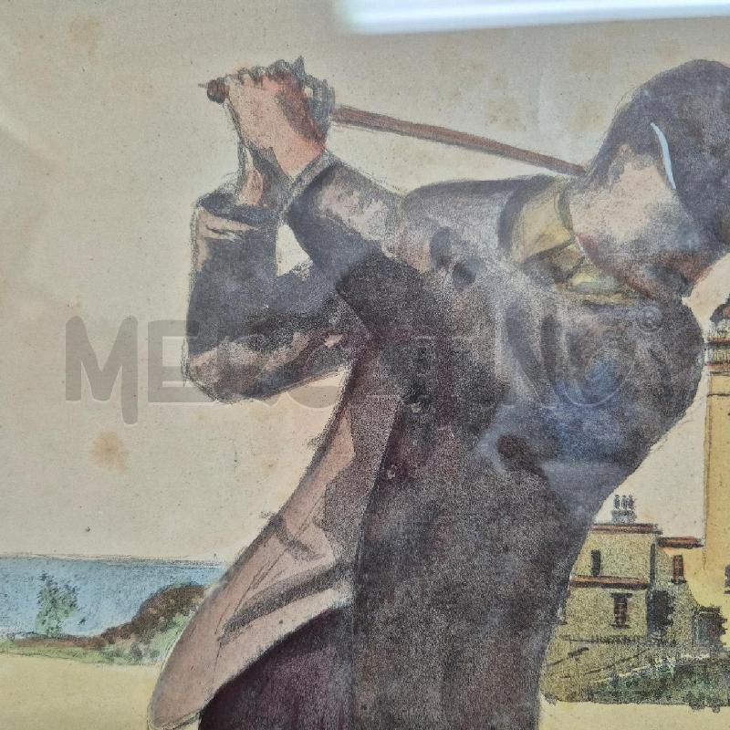 QUADRO INGLESE GIOCATORE DI GOLF | Mercatino dell'Usato Cervia 2