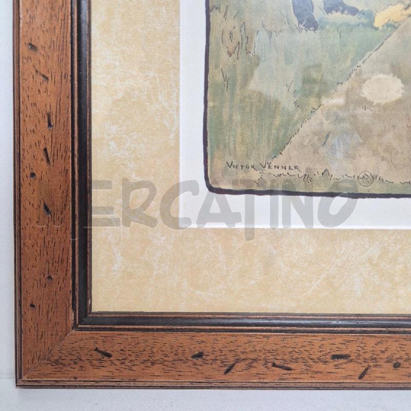 QUADRO INGLESE VICTOR VENNER GIOCATORI DI GOLF  | Mercatino dell'Usato Cervia 4
