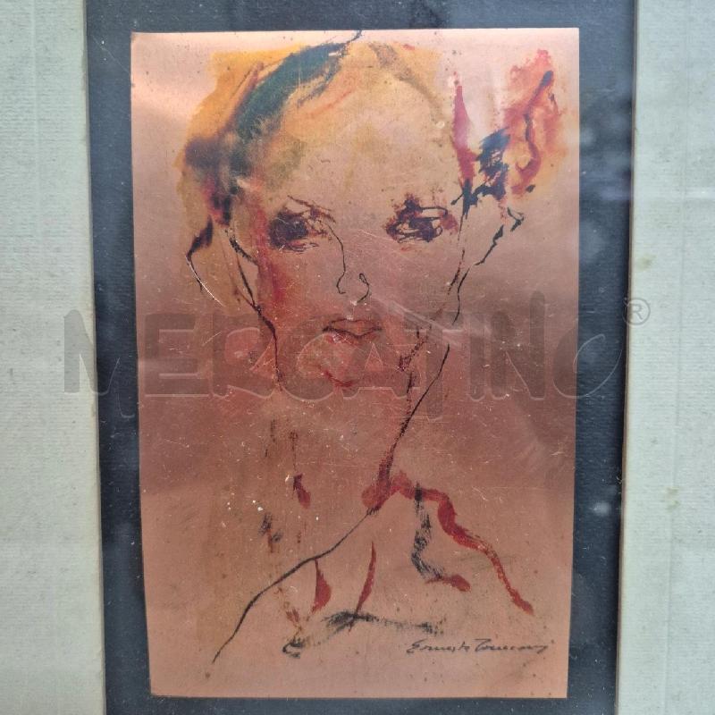 QUADRO LITOGRAFIA SU RAME ERNESTO TRECCANI | Mercatino dell'Usato Cervia 2