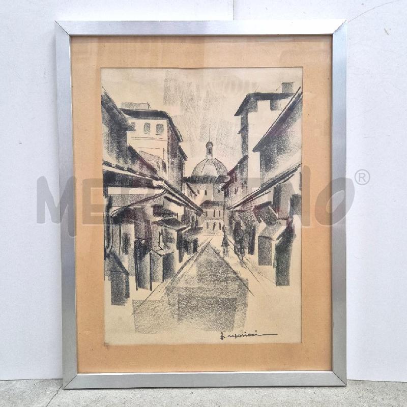 QUADRO MATITA B. CAPORICCI STRADA DI CITTÀ | Mercatino dell'Usato Cervia 1
