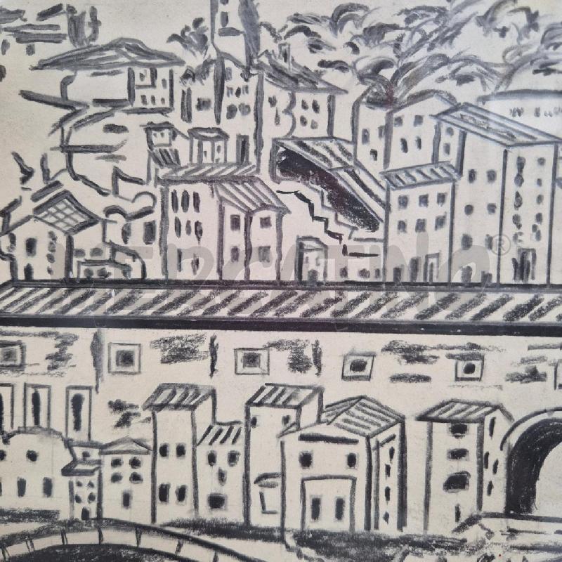 QUADRO MATITA PONTE VECCHIO FIRENZE | Mercatino dell'Usato Cervia 2