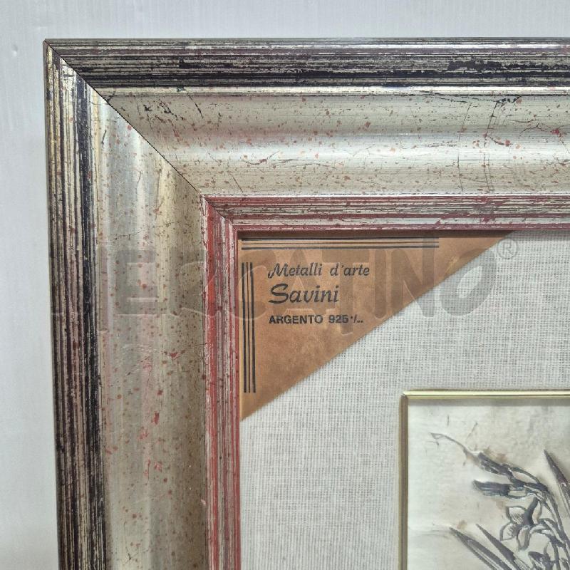 QUADRO METALLI D'ARTE SAVINI VASO FIORI | Mercatino dell'Usato Cervia 4