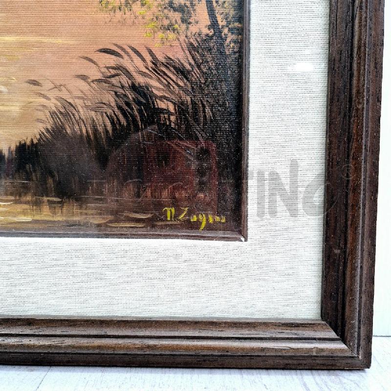 QUADRO NINO ZAGNI TRAMONTO  | Mercatino dell'Usato Cervia 3