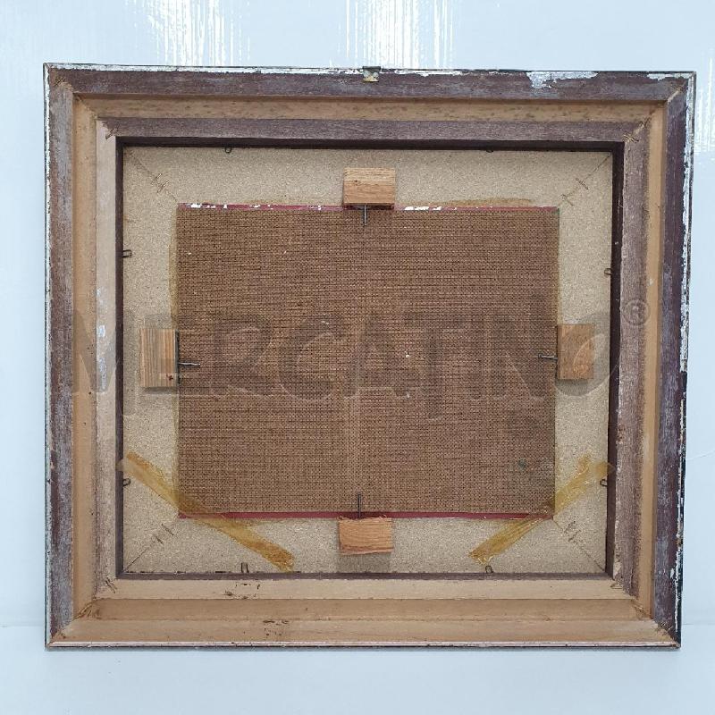 QUADRO OLIO PAESAGGIO CAMPAGNA CASE IN LONTANANZA | Mercatino dell'Usato Cervia 5