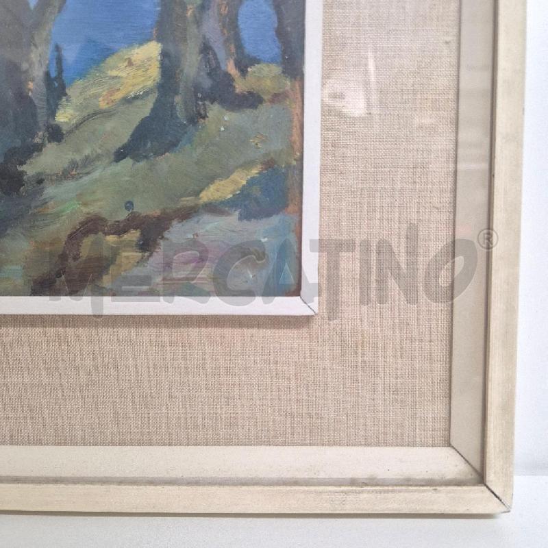 QUADRO OLIO PAESAGGIO LACUSTRE | Mercatino dell'Usato Cervia 4