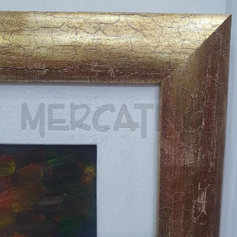 QUADRO OLIO PAESAGGIO MARINO BARCA NERA | Mercatino dell'Usato Cervia 4