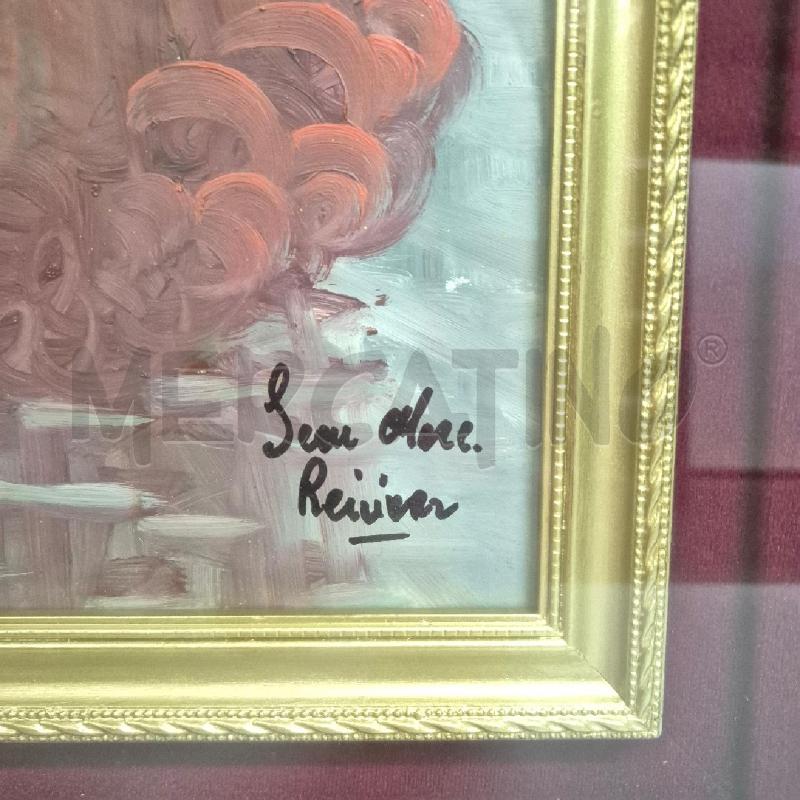 QUADRO OLIO SU FAESITE DAMA FRANCESE PASSPARTOUT BORDEAUX | Mercatino dell'Usato Cervia 3