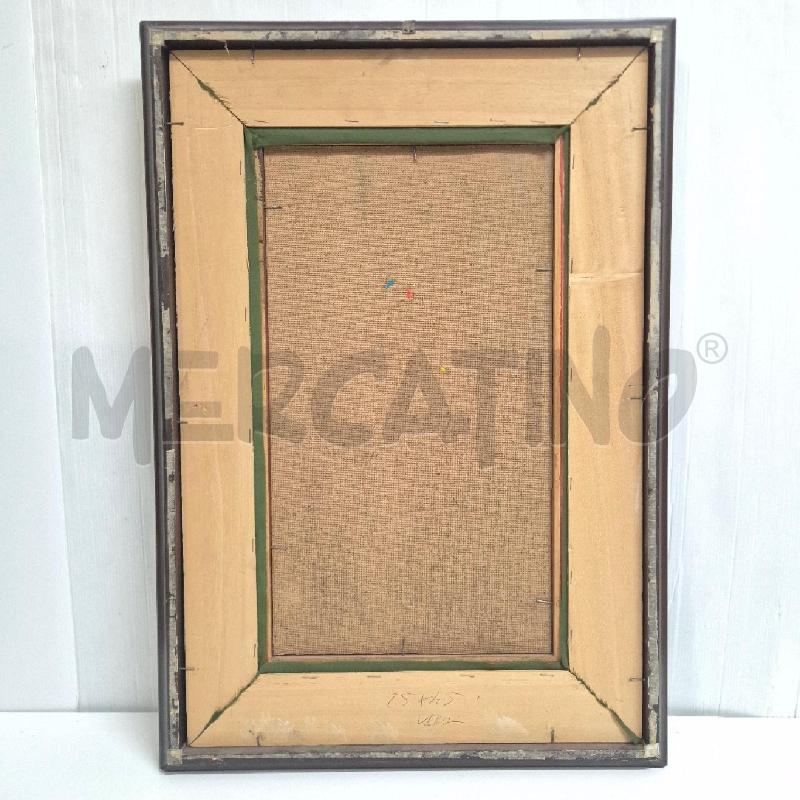 QUADRO OLIO SU FAESITE DAMA FRANCESE PASSPARTOUT VERDE | Mercatino dell'Usato Cervia 5
