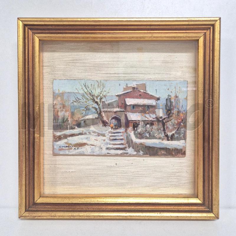 QUADRO OLIO SU FAESITE GIANFRANCO CURANDAI | Mercatino dell'Usato Cervia 1