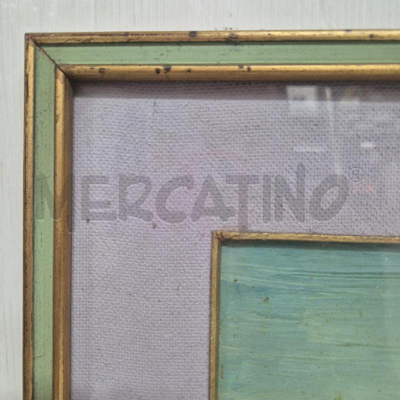 QUADRO OLIO SU FAESITE PLACCI PAESAGGIO LACUSTRE | Mercatino dell'Usato Cervia 4