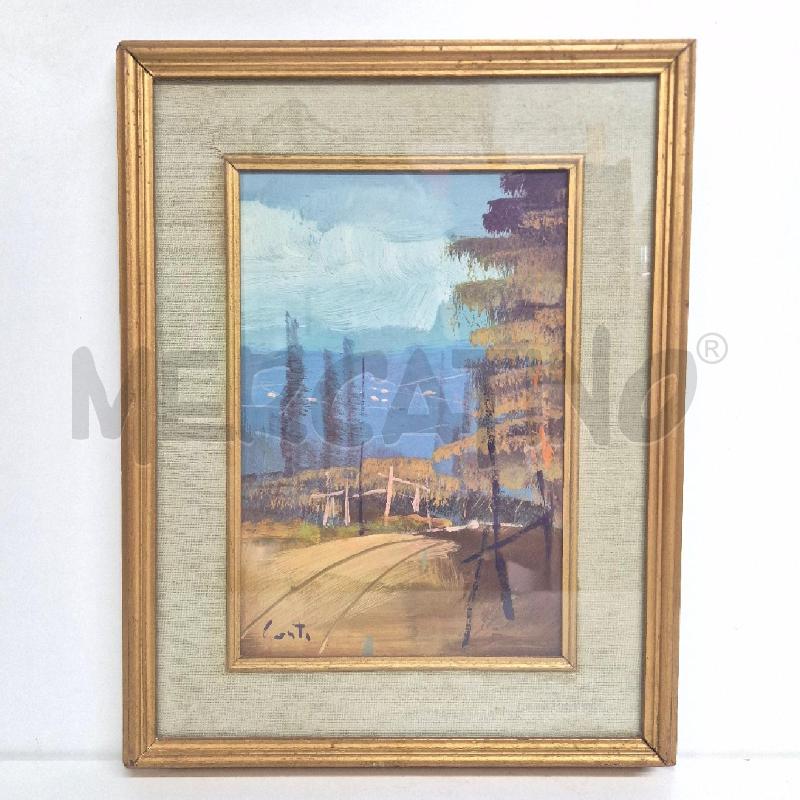 QUADRO OLIO SU FAESITE STRADA DI CAMPAGNA | Mercatino dell'Usato Cervia 1