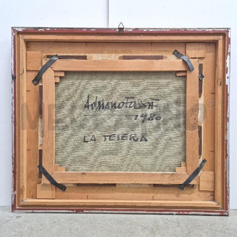 QUADRO OLIO SU TELA ADRIANO FOSSÀ LA TEIERA | Mercatino dell'Usato Cervia 5