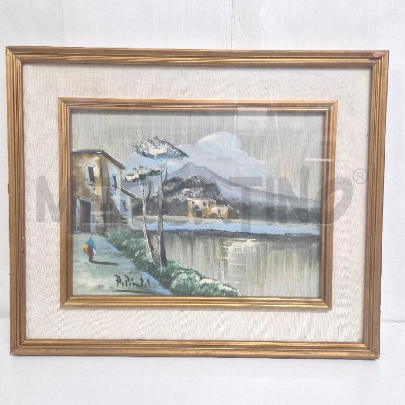 QUADRO OLIO SU TELA ALDO PIRONTI PAESAGGIO | Mercatino dell'Usato Cervia 1