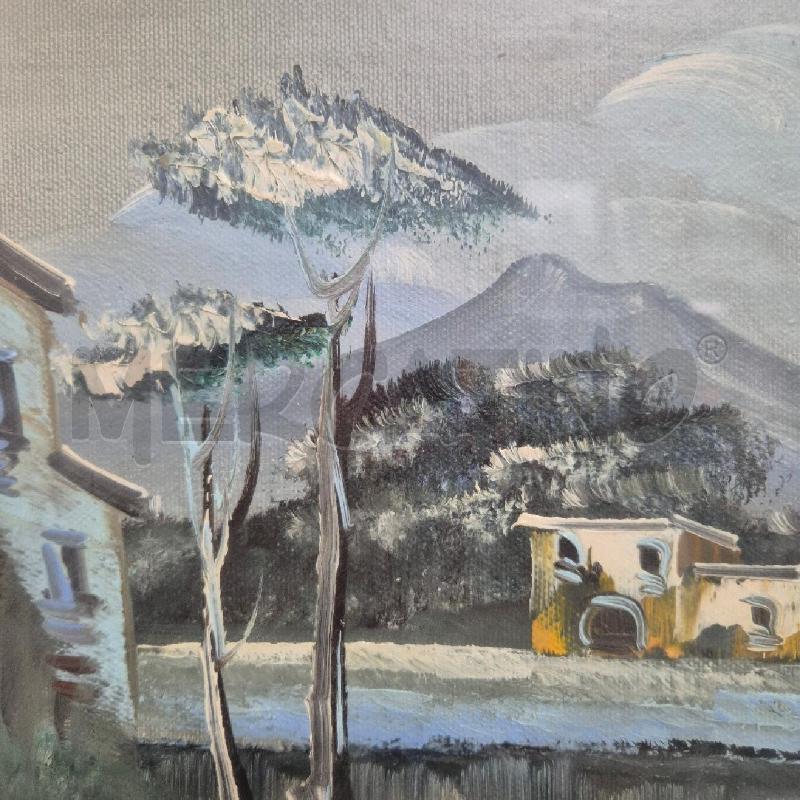 QUADRO OLIO SU TELA ALDO PIRONTI PAESAGGIO | Mercatino dell'Usato Cervia 2