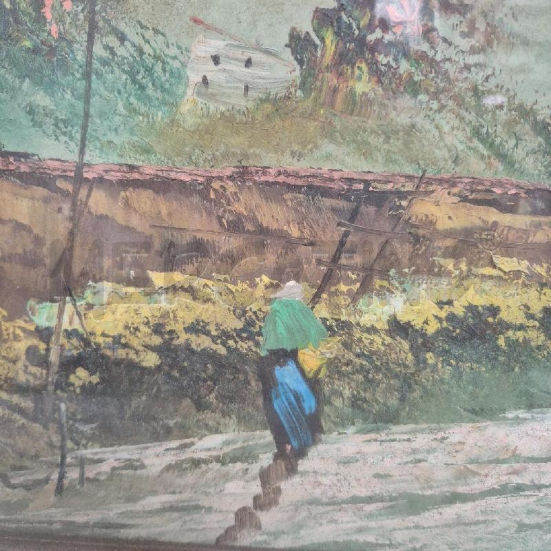 QUADRO OLIO SU TELA ALDO PIRONTI PAESAGGIO | Mercatino dell'Usato Cervia 2