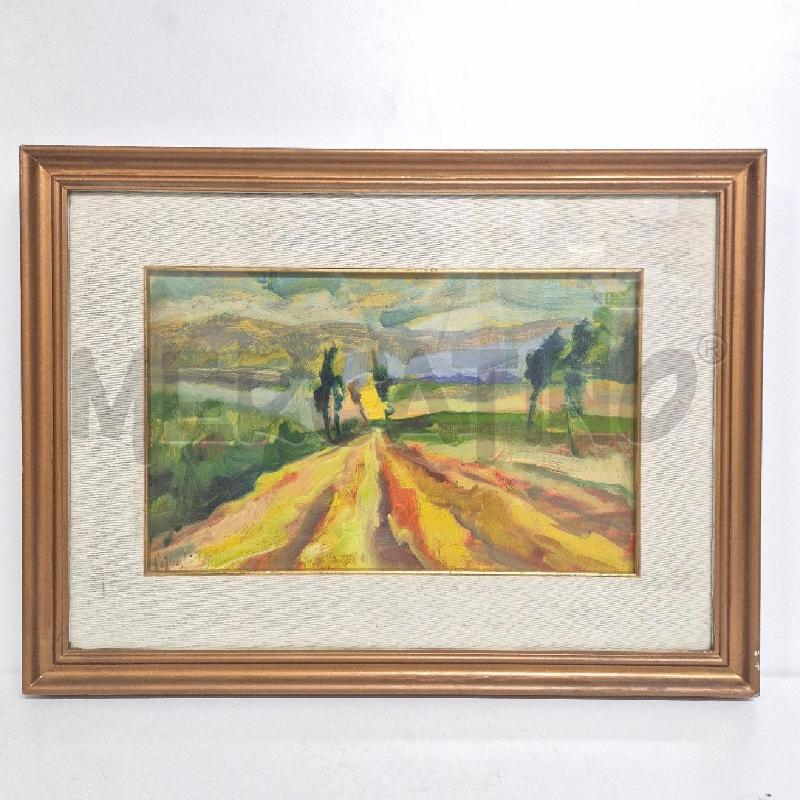 QUADRO OLIO SU TELA ANNA BOSCHI MERIGGIO D'ESTATE | Mercatino dell'Usato Cervia 1