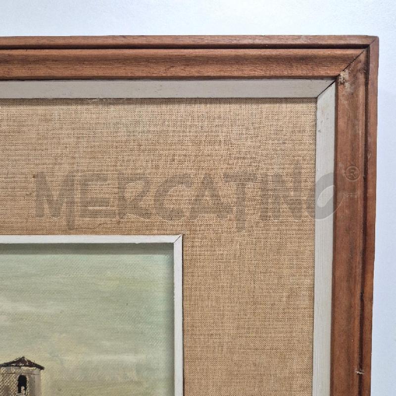 QUADRO OLIO SU TELA BORGHETTO PESCATORI | Mercatino dell'Usato Cervia 4