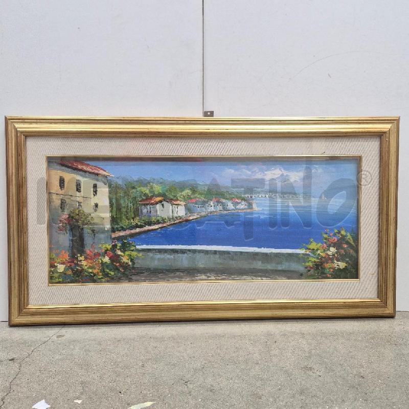 QUADRO OLIO SU TELA BORGHETTO SUL MARE | Mercatino dell'Usato Cervia 1