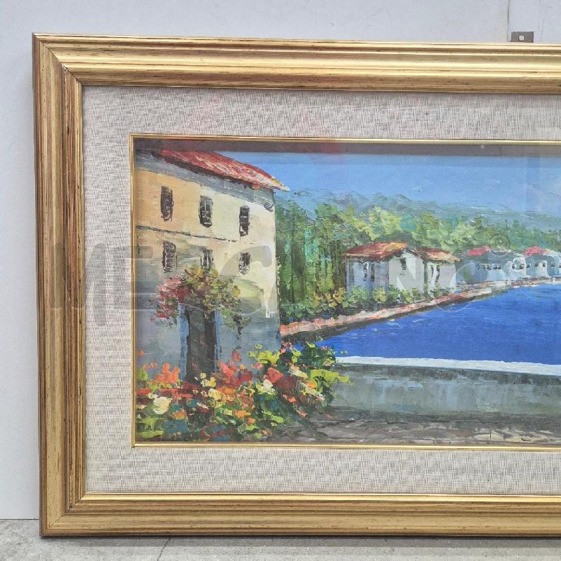 QUADRO OLIO SU TELA BORGHETTO SUL MARE | Mercatino dell'Usato Cervia 2