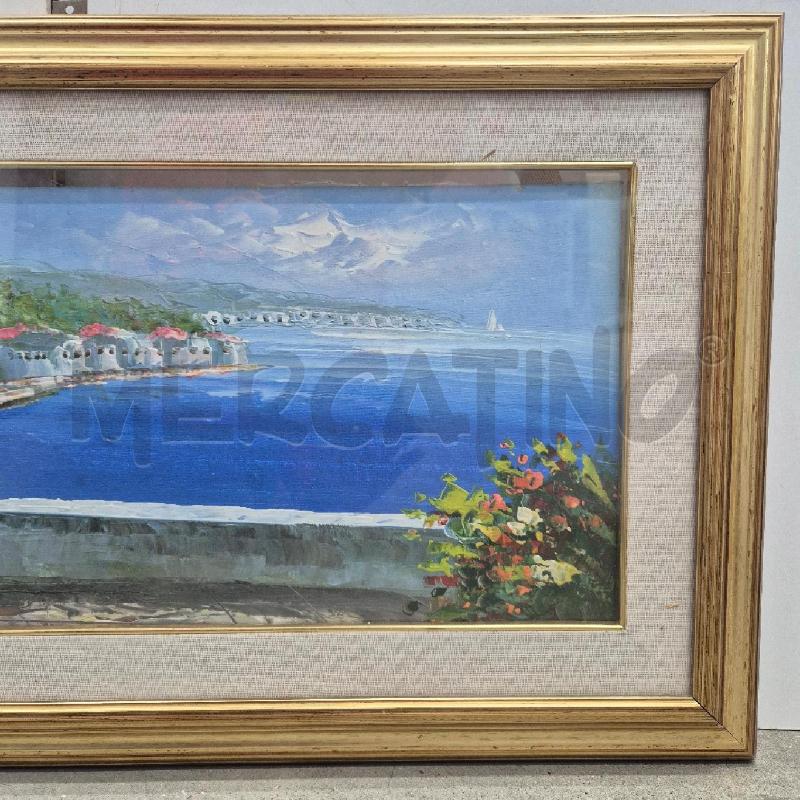 QUADRO OLIO SU TELA BORGHETTO SUL MARE | Mercatino dell'Usato Cervia 3