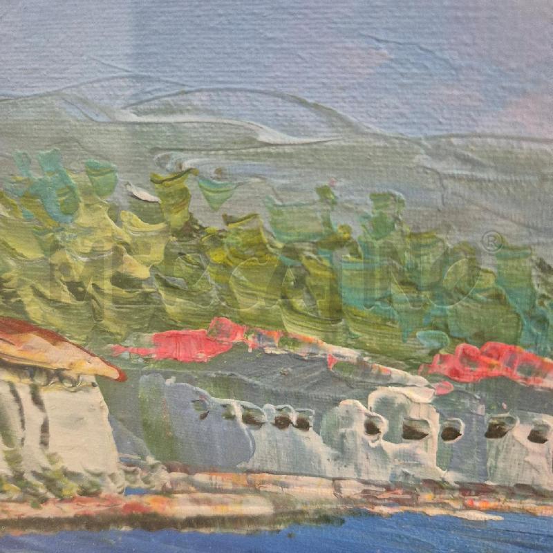 QUADRO OLIO SU TELA BORGHETTO SUL MARE | Mercatino dell'Usato Cervia 4