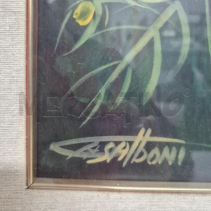 QUADRO OLIO SU TELA CASALBONI FIORI  | Mercatino dell'Usato Cervia 4