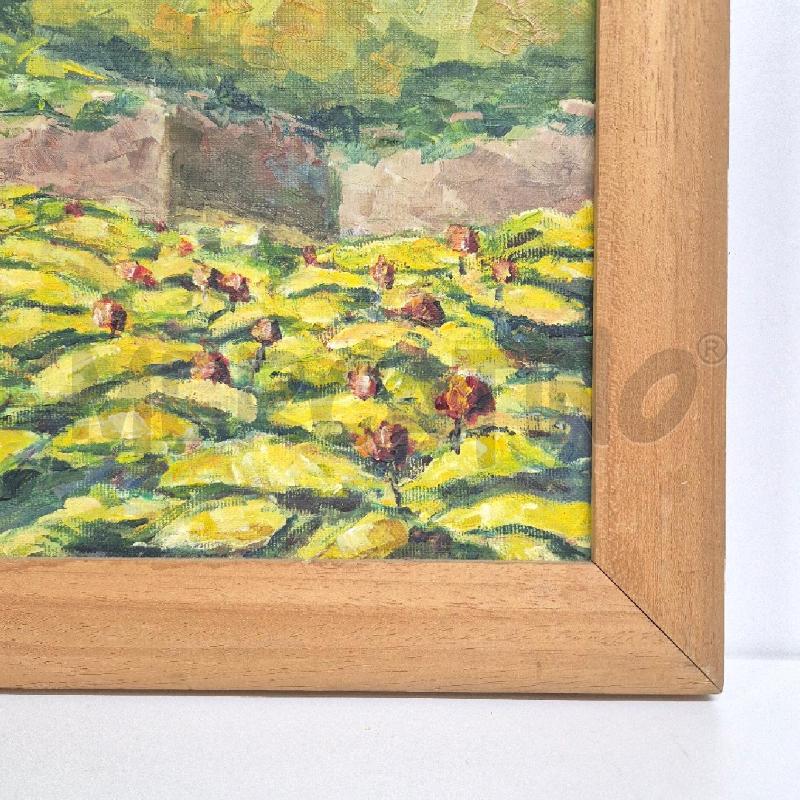 QUADRO OLIO SU TELA CASETTA NEL BOSCO | Mercatino dell'Usato Cervia 3
