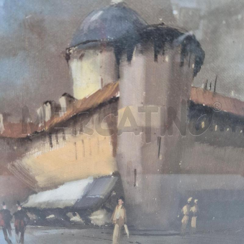 QUADRO OLIO SU TELA CASTELLO CITTADINO | Mercatino dell'Usato Cervia 2