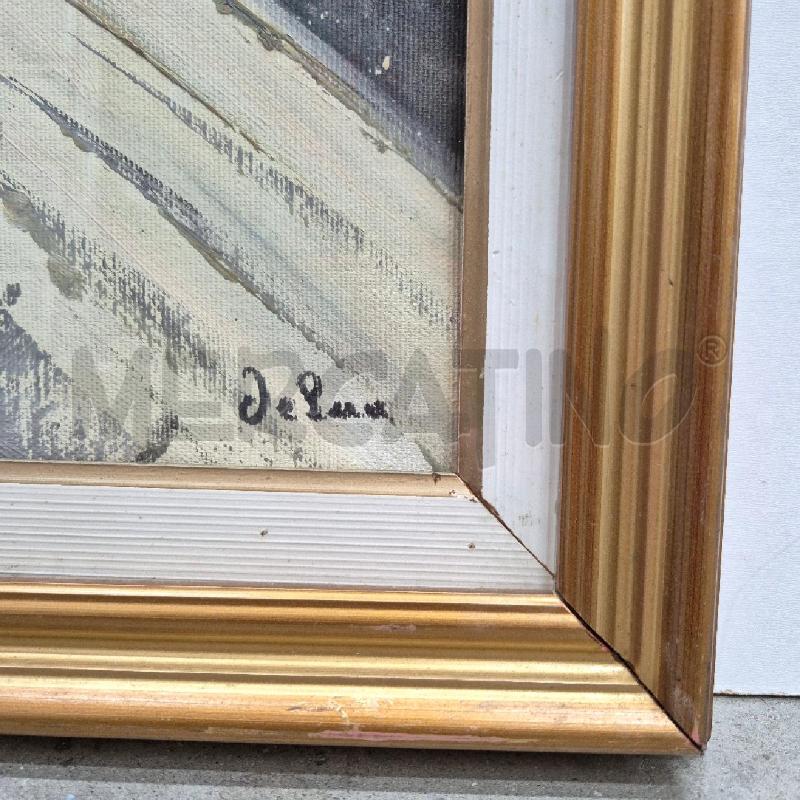 QUADRO OLIO SU TELA DE LUCA CAMPAGNA INNEVATA | Mercatino dell'Usato Cervia 3