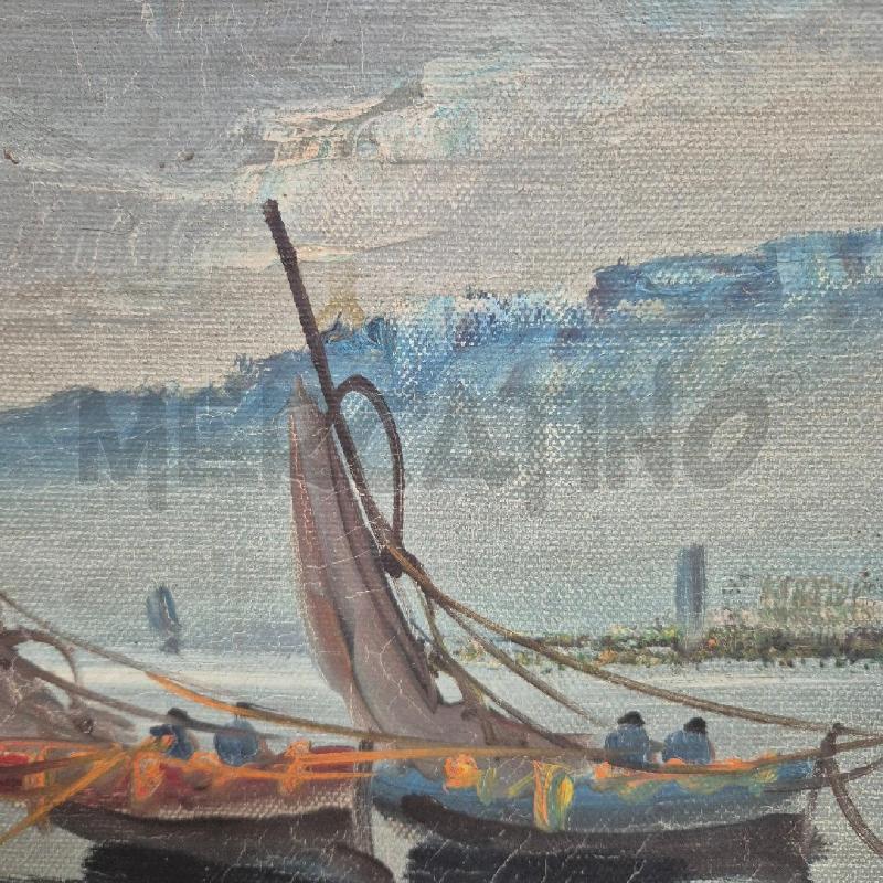 QUADRO OLIO SU TELA F. GUIDA PAESAGGIO MARINO | Mercatino dell'Usato Cervia 2
