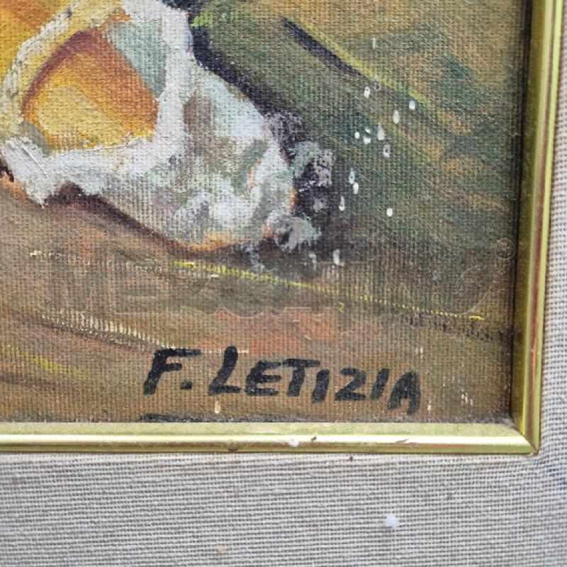 QUADRO OLIO SU TELA F. LETIZIA | Mercatino dell'Usato Cervia 3