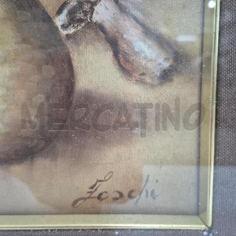 QUADRO OLIO SU TELA FOSCHI BROCCHE FUNGHI | Mercatino dell'Usato Cervia 3