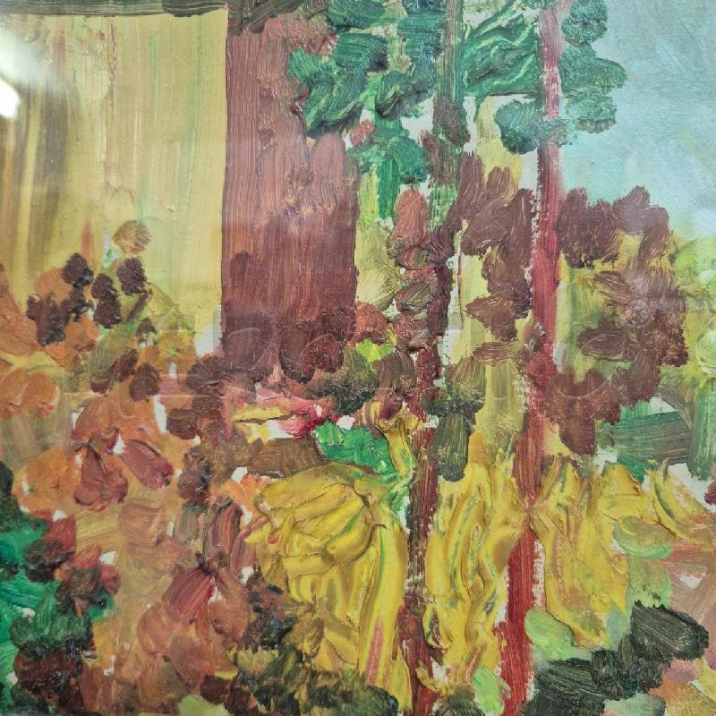 QUADRO OLIO SU TELA GIARDINO FIORIT | Mercatino dell'Usato Cervia 2