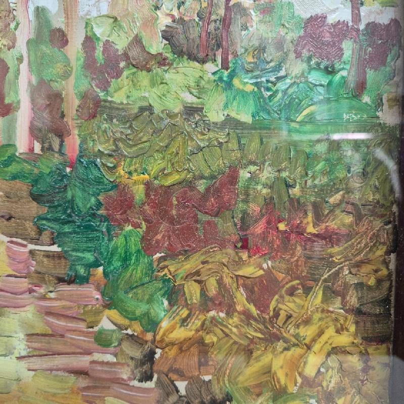 QUADRO OLIO SU TELA GIARDINO FIORIT | Mercatino dell'Usato Cervia 3