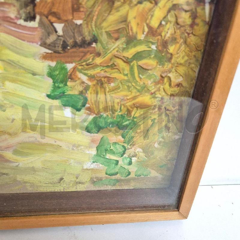 QUADRO OLIO SU TELA GIARDINO FIORIT | Mercatino dell'Usato Cervia 4