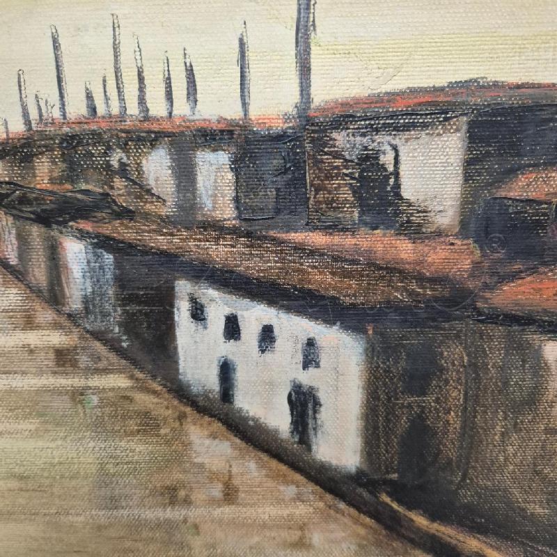 QUADRO OLIO SU TELA GIORDANO GARDINI CANALE  | Mercatino dell'Usato Cervia 2