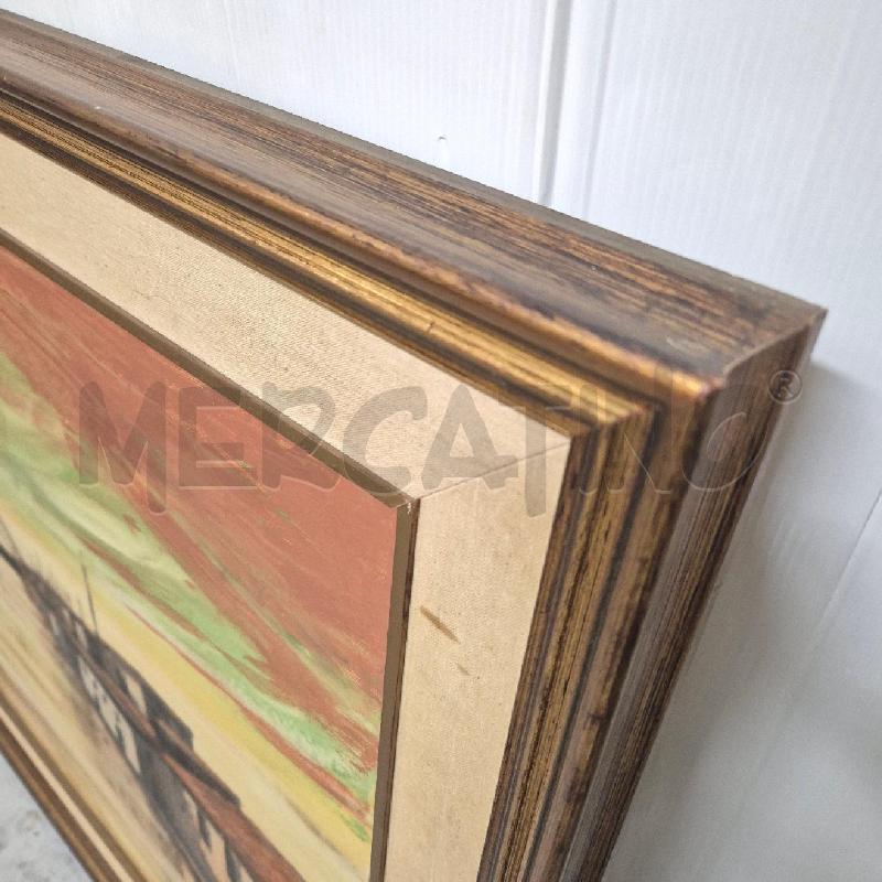 QUADRO OLIO SU TELA GIORDANO GARDINI CANALE  | Mercatino dell'Usato Cervia 3